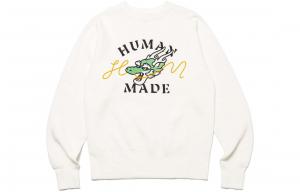 SS24 Коллекция Года Дракона Свитшот Унисекс HUMAN MADE, Черный