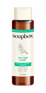Шампунь для балансировки кожи головы с маслом чайного дерева и мятой Soapbox, 16 oz