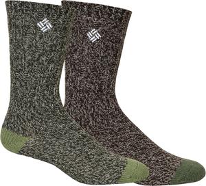 Носки Columbia mens Men Modern, Olive/Brown Marl