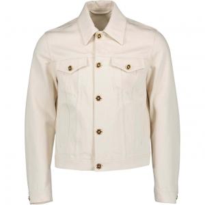 Курка джинсовая Medusa Biggie на пуговицах VERSACE, белая