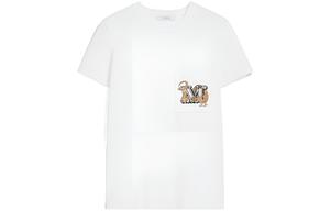 Футболка Max Mara из хлопка с принтом MaxMara, белый