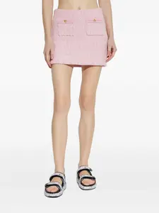 Мини-юбка Ellianna с карманами и пуговицами в виде сердечек Loveshackfancy, розовый