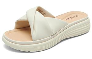 PT'SON Женские слайдеры EVA с устойчивостью к истиранию экрю, цвет Ecru