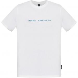 Футболка с принтом логотипа Moose Knuckles, белый