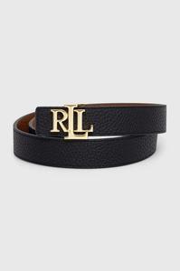 Двусторонний кожаный ремень Lauren Ralph Lauren женский, черный