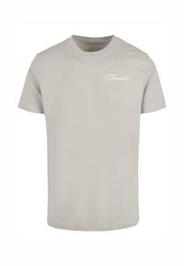 Футболка с принтом FEARLESS CROW Mister Tee, светло-серый