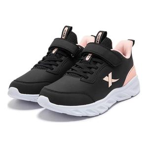 Износостойкие низкие детские беговые кроссовки Black Pink для подростков XTEP, Черный/Романтичный розовый
