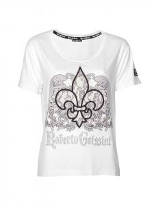 Белая футболка класса люкс Roberto Geissini