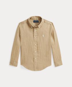 (Для мальчиков 2-7 лет) Льняная рубашка