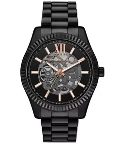 Мужские часы Lexington Automatic Black IP из нержавеющей стали, 45 мм Michael Kors