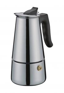 Эспрессоварка Адриана, нержавеющая сталь Cilio, silber/ schwarz