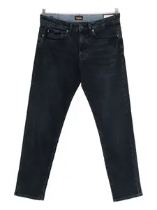 Джинсы с нашивкой-логотипом Boss, синий