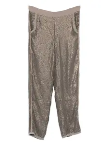 Брюки, украшенные пайетками Mes Demoiselles, зеленый