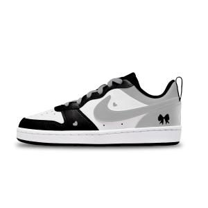 Nike Кроссовки для скейтбординга Court Borough Slip Resistant Abrasion Resistant низкие детские Gray Unisex