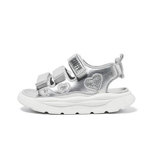 Детские сандалии с противоскользящей подошвой, быстросохнущие Snoffy, серебряный