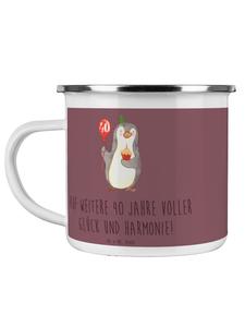 Кружка на 40-ю годовщину свадьбы (рубиновую годовщину свадьбы) с надписью на языке Kaffa Coffee Mr. & Mrs. Panda