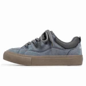 KAISER Скользоустойчивые износостойкие легкие мужские лоу-топы для скейтбординга серо-голубые, цвет Gray Blue