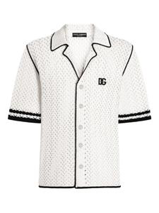 Трикотажная рубашка с коротким рукавом Dolce & Gabbana, белый