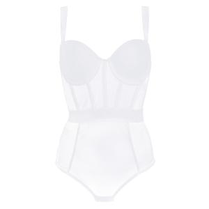 Боди DKNY suit Sheers, белый