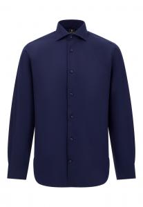 Рубашка Slim Fit на пуговицах Boggi Milano, темно-синий