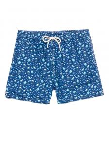 Плавки-шорты с графическим принтом MC2 Saint Barth, синий