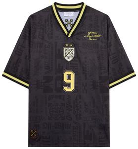 Футболка с коротким рукавом Off-White Multilogo Soccer, черная