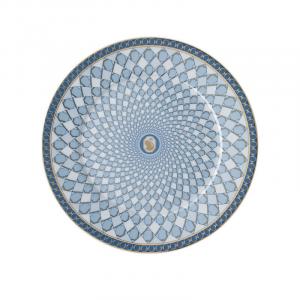 Swarovski x SIGNUM Лазурная тарелка для хлеба 18 см Rosenthal, белый/синий/золотой