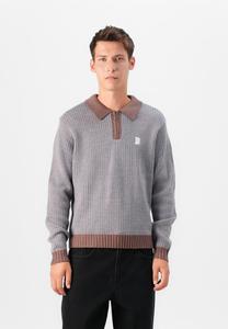 Джемпер HUF MEGABLAST TWO TONE SWEATER UNISEX, Washed Blue/Moss/Moon Washed