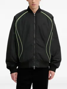 Бомбер на молнии Adidas, черный