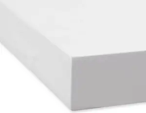 Простыня Dream Sleep Fine Flannel на резинке 100x220 см, белая