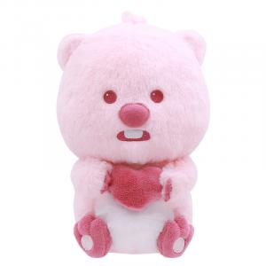 Friendship Плюшевая кукла loopy little beaver pink 20 см высотой