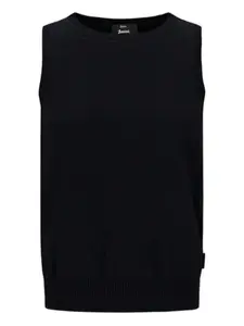 Топ без рукавов с круглым вырезом Herno, черный