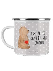 Кружка Медведь с надписью в пастельно-серых тонах Mr. & Mrs. Panda