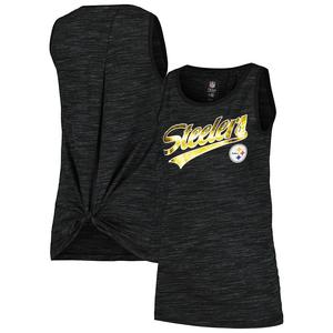 Женская черная майка New Era Pittsburgh Steelers Space Dye Active, цвет Stl Black