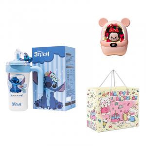 Эксклюзивная персонализация с гравировкой коллекция Zootopia термостакан с утеплением 316L нержавеющая сталь 800мл Disney, Lilo & Stitch Ice King Insulated Cup (Stitch+GS24 Hand Warmer (Minnie) Cute Pet Design Shopping Bag)