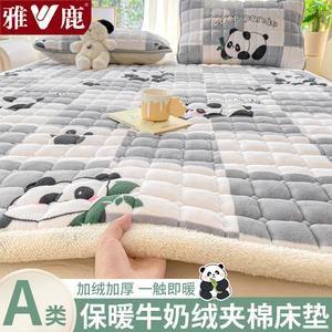 Yalu Наматрасник из зимнего молочного велюра 180х200 см, трехслойный утолщенный, с низким ворсоотделением, цвет серый бамбук