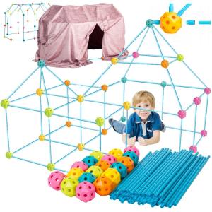 Основа палатки, строительные трубы, набор для строительства форта, 118 элементов. Doris