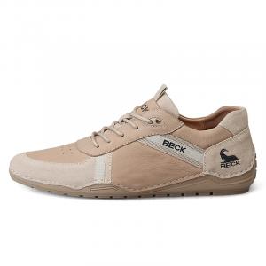Нескользящие износостойкие низкие повседневные туфли для мужчин BECK, Sand