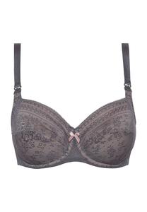 Женский кружевной бюстгальтер для кормления Fleur с бантиком Anita, антрацит