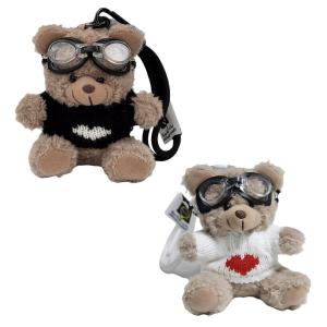 Плюшевый кулон Pilot Bear Dolls высотой 11 см ROUERXIONG, белый