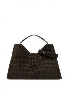 Сумка через плечо Aurora из кожи с эффектом крокодила GIANNI CHIARINI, коричневый