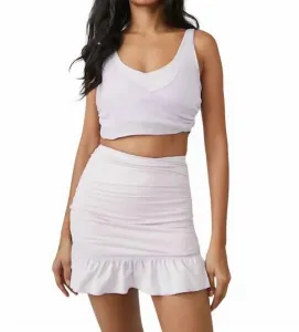 Шорты-юбка Love High Skort в лавандовом тумане Free People