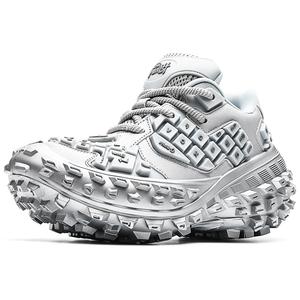 ORD Кроссовки Anti Slip Wear Resistant Low Top Chunky Sneakers Unisex Silver