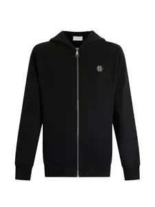 Базовое худи на молнии Philipp Plein, черный