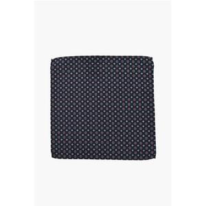 Карманный платок из шелка и хлопка с узором Dsquared2, синий