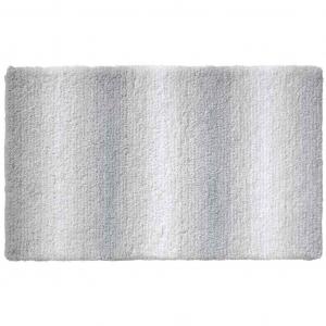 KELA Коврик для ванной Ombre 120x70 см полиэстер серый KL-23575, белый