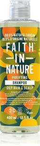 Натуральный шампунь с грейпфрутом и апельсином для нормальных и жирных волос Faith In Nature, 400 мл