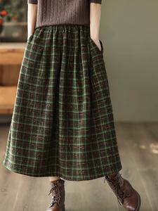 Женская юбка-клеш с плиссировкой Doux Belle, цвет Green