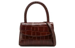 By Far Кожаная сумка кроссбоди Croco Cow для женщин цвет кофе