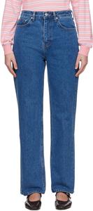 Синие свободные джинсы Dunst, Classic blue